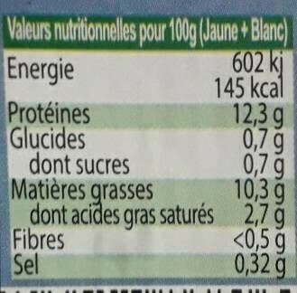 Open Food Facts Oeufs de poules élevées en pleine air packshot