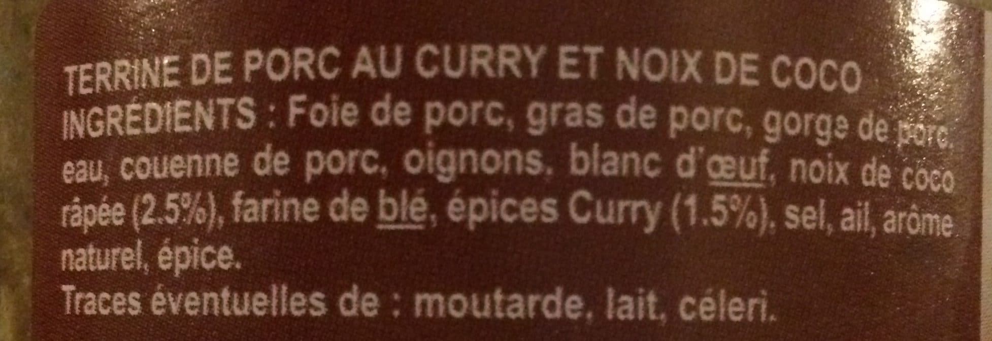 P’tit Gourmand Terrine de Porc Curry coco packshot