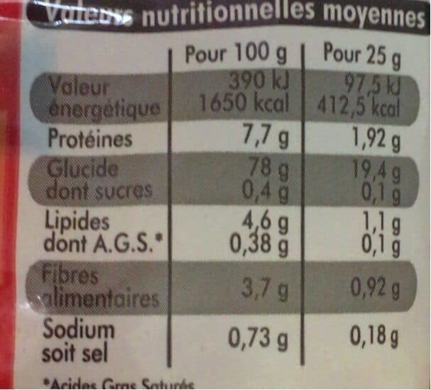 Leader Price Frites goût salé packshot