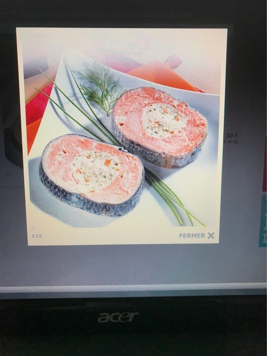 Open Food Facts Médaillons de saumon farci X 4 packshot