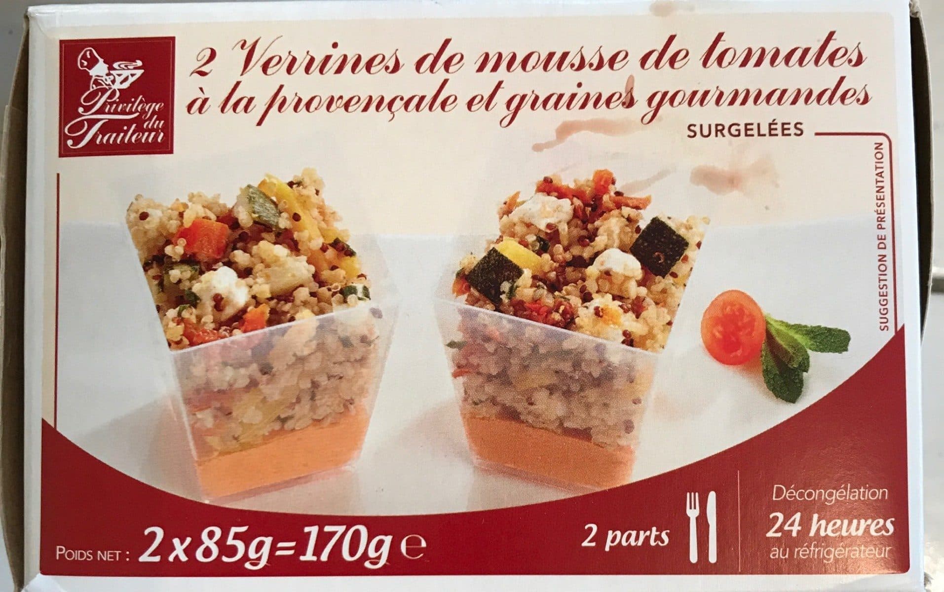 Open Food Facts Verrines de mousse de tomates packshot
