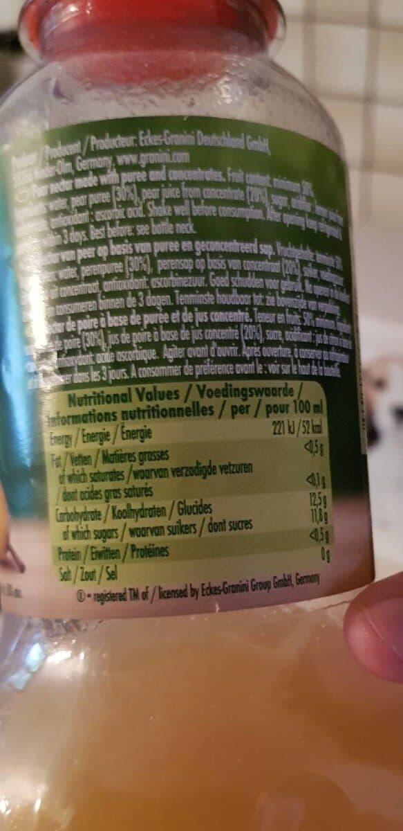 Granini Pear packshot