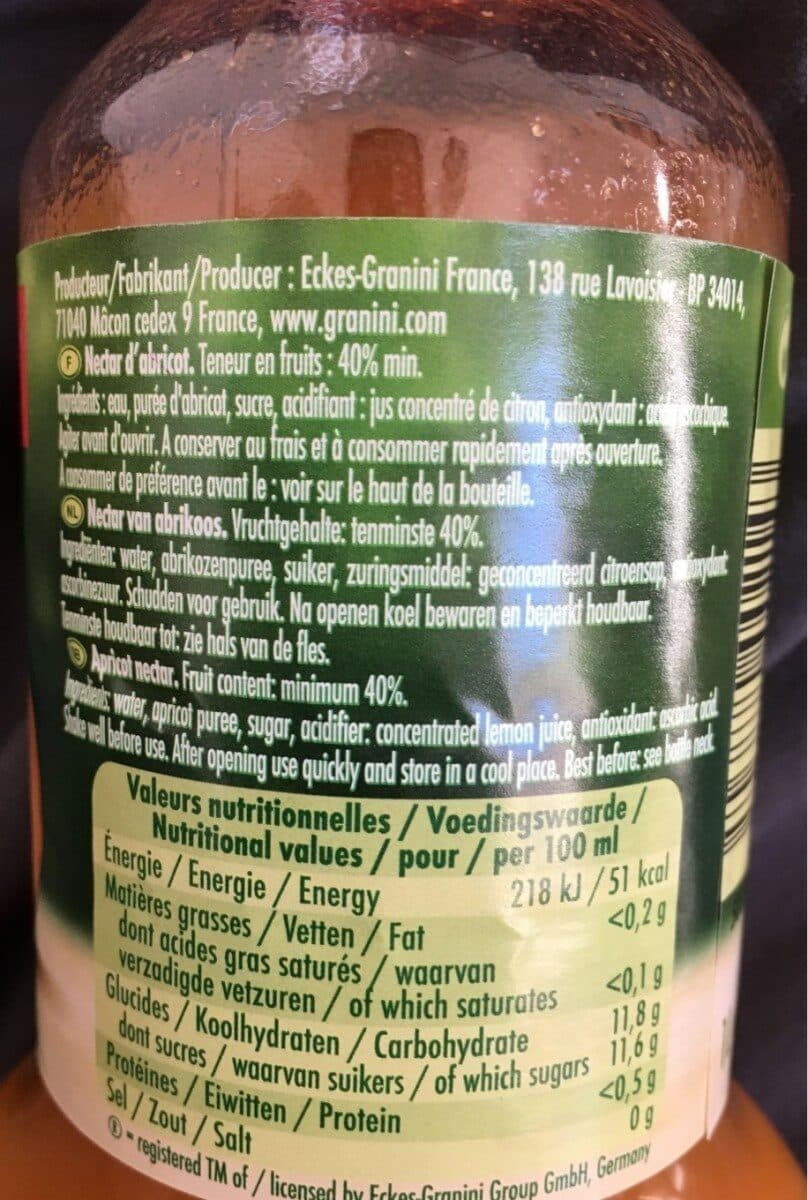 Granini granini Apricot packshot