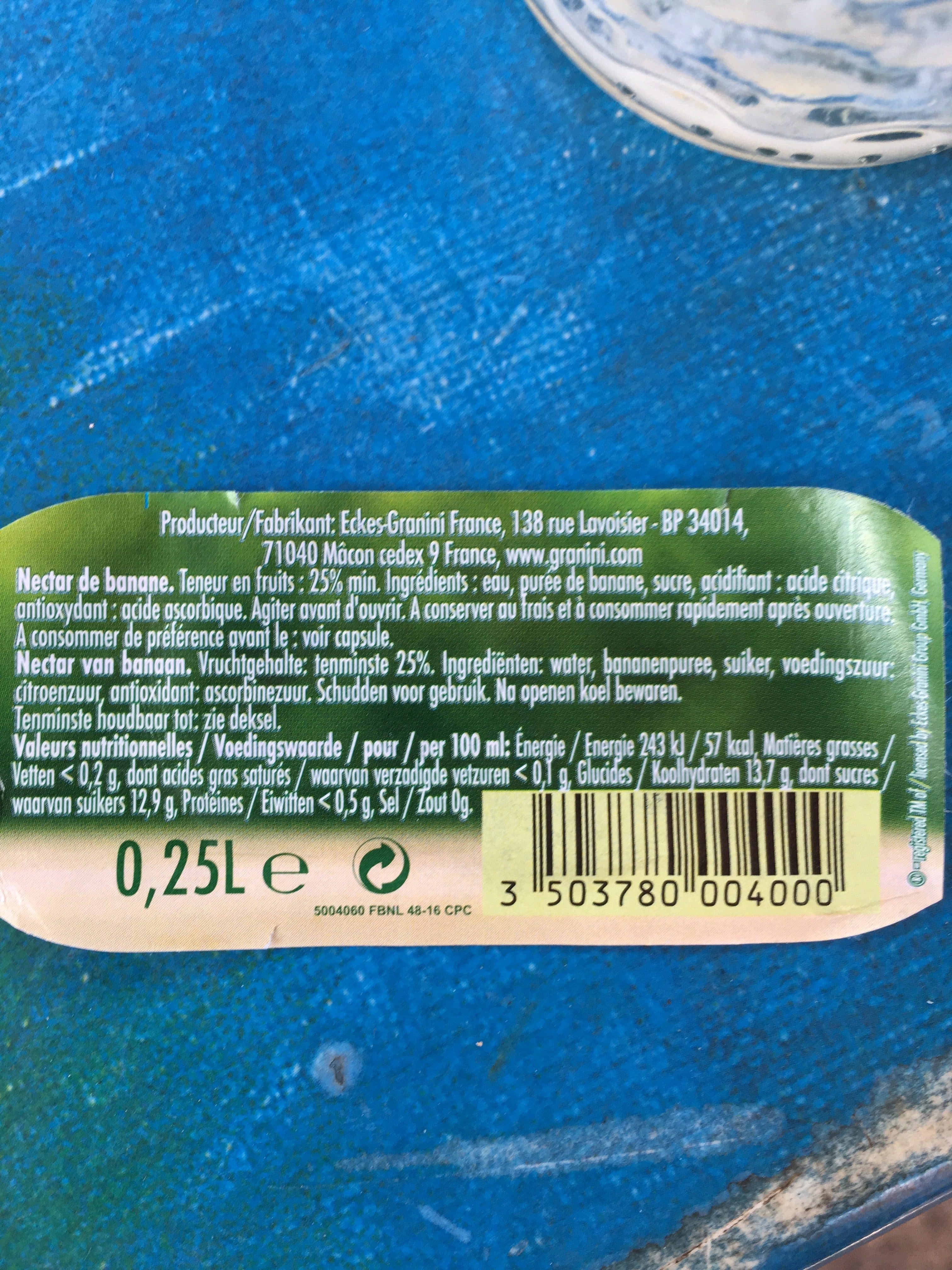 Granini Granini Banane 0,25L packshot