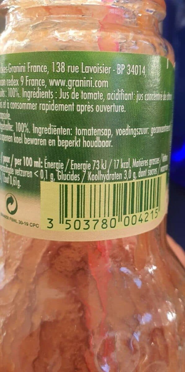 Granini Jus de tomate packshot