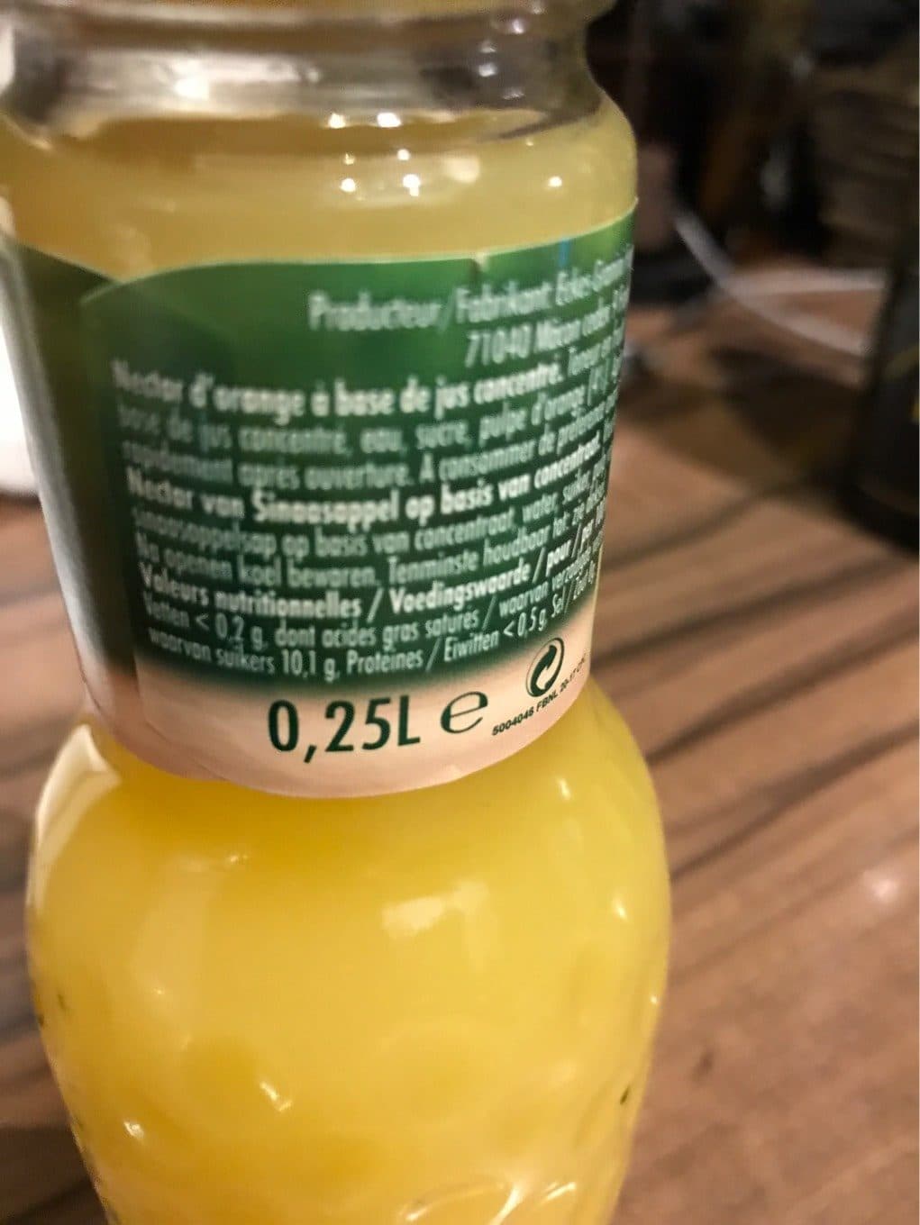 Granini Bocal 25CL Granini Orange packshot