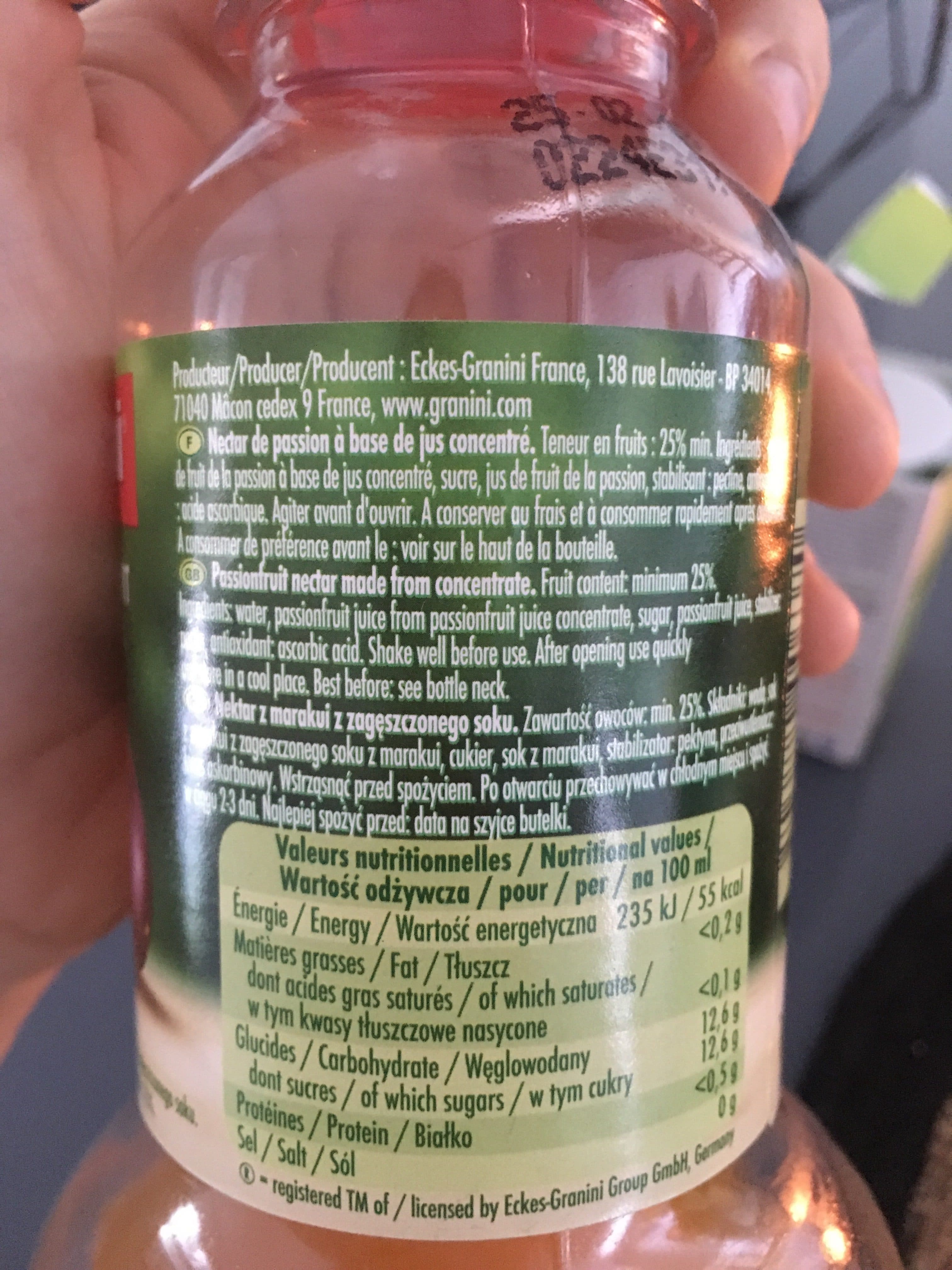 Granini Nektar Granini Maracuja packshot
