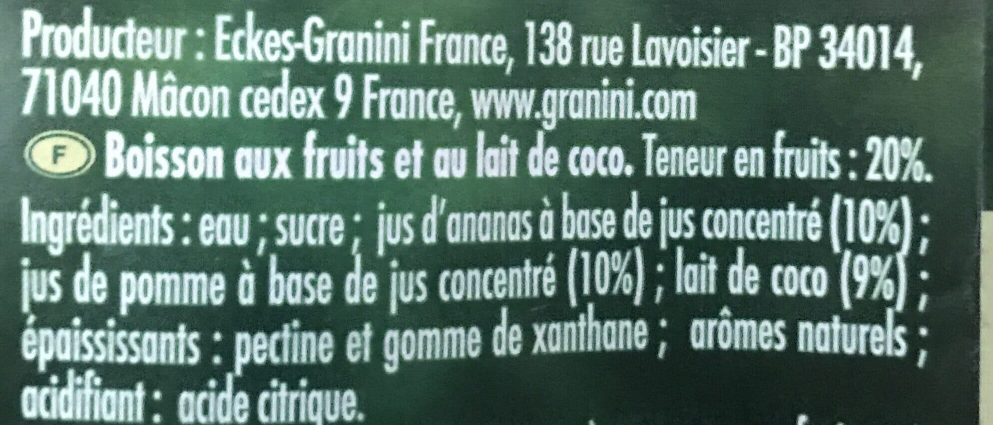 Granini Pina Colada packshot