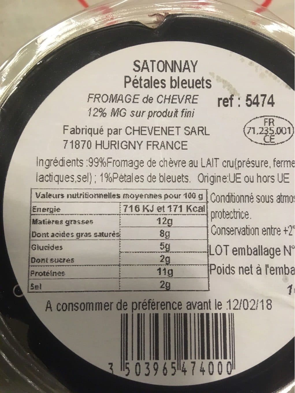 Le Chevrier des Crays Satonnay packshot