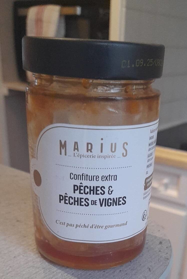 Baptistin feraud Confiture extra pêche et pêche de vigne packshot