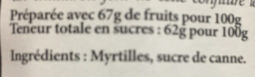 Baptistin Féraud Confiture de myrtille packshot
