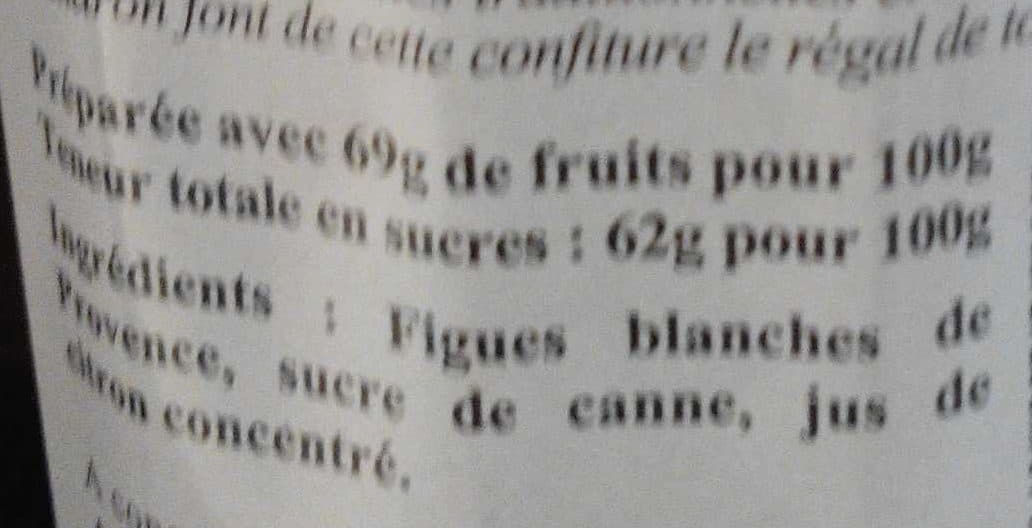 Baptistin Féraud Confiture extra figue blanche de Provence packshot