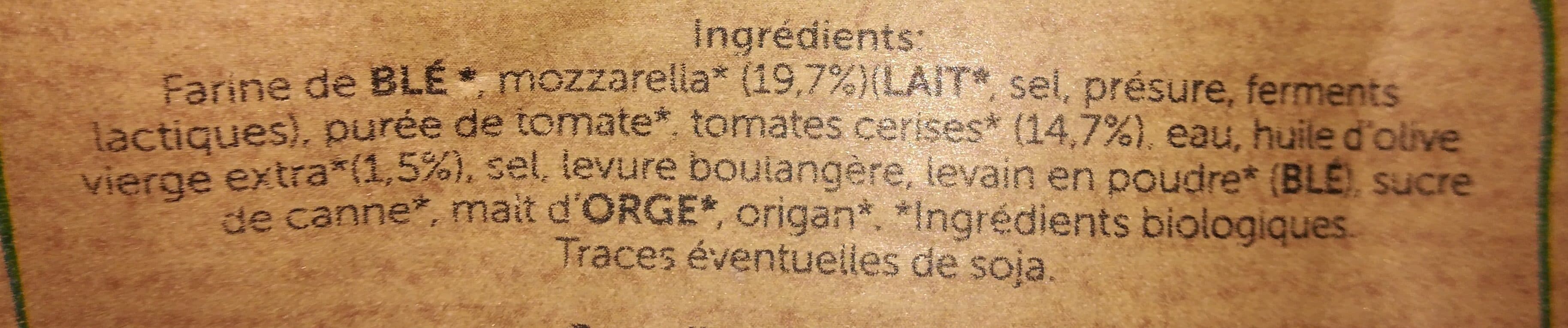 Pizza Bio Pizza Margherita biologique packshot