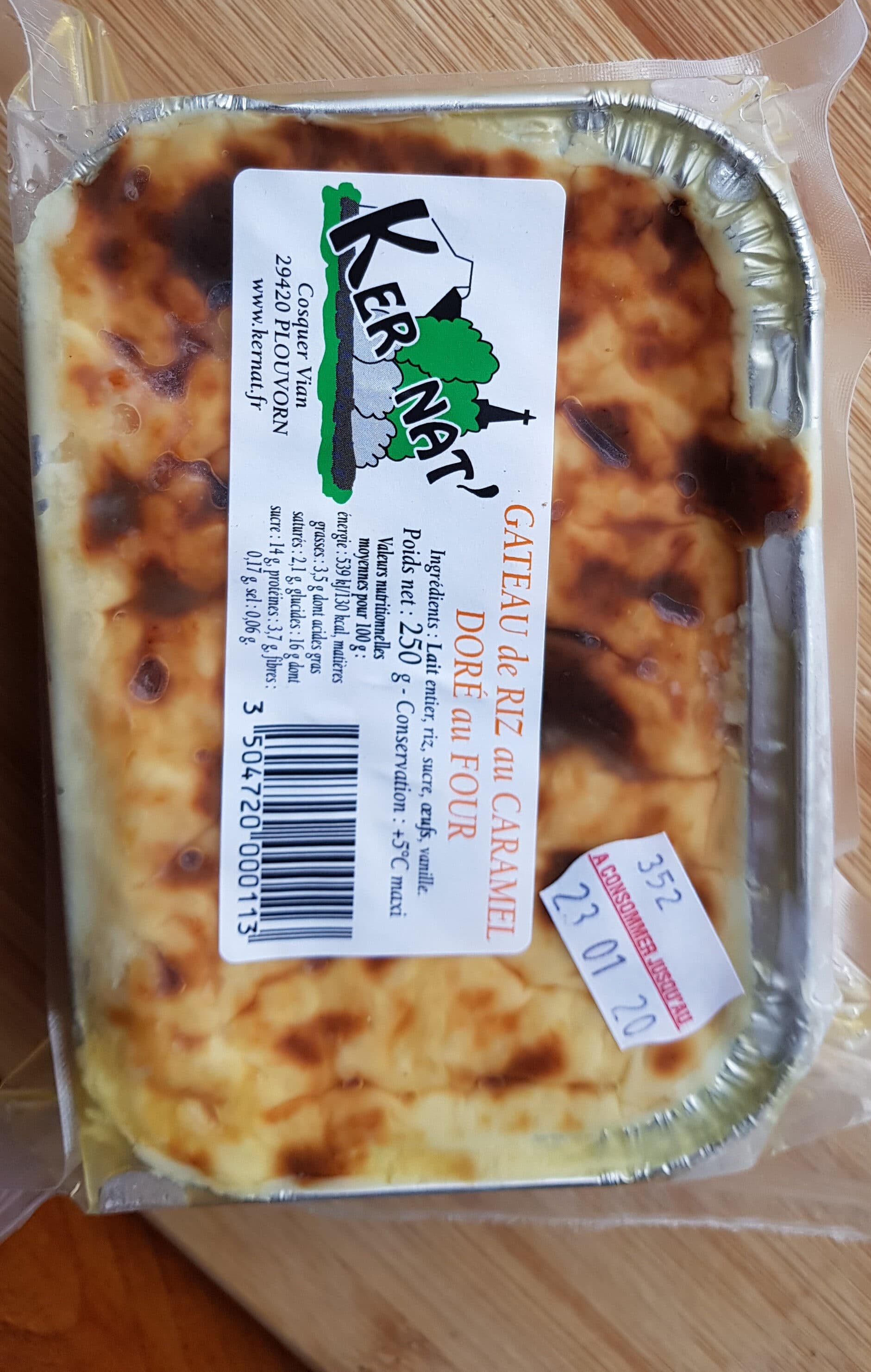 Ker Nat' Gateau de riz au caramel dore au four KER NAT' packshot