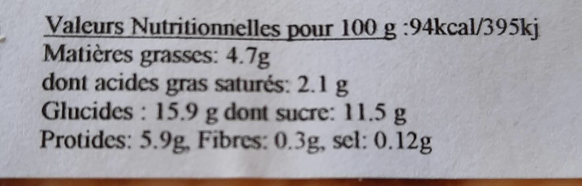 Open Food Facts Gateau de semoule au caramel et aux pruneaux KER NAT' packshot