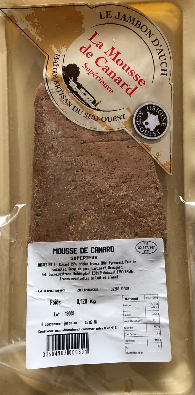 Le Jambon D’auch La mousse de canard packshot