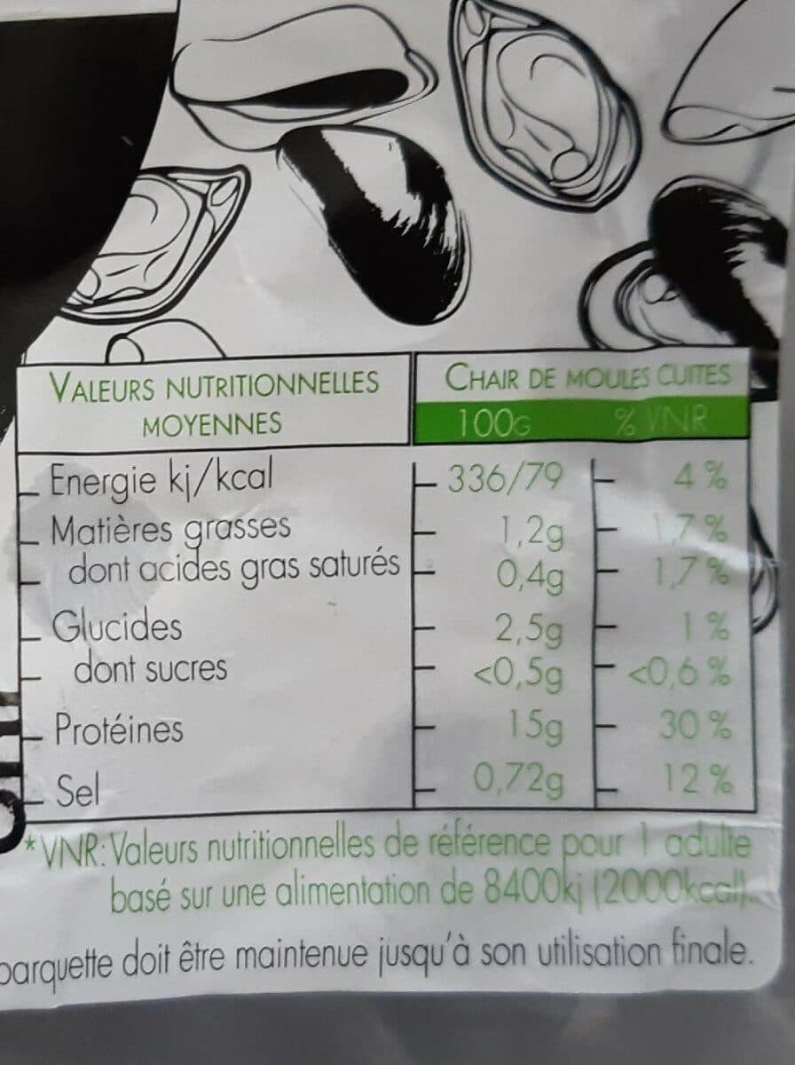 Open Food Facts Moules bio packshot