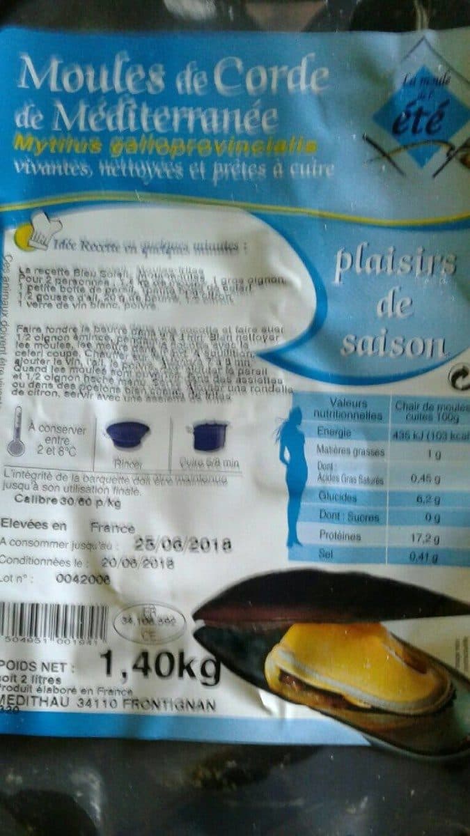 Open Food Facts Moules de corde packshot
