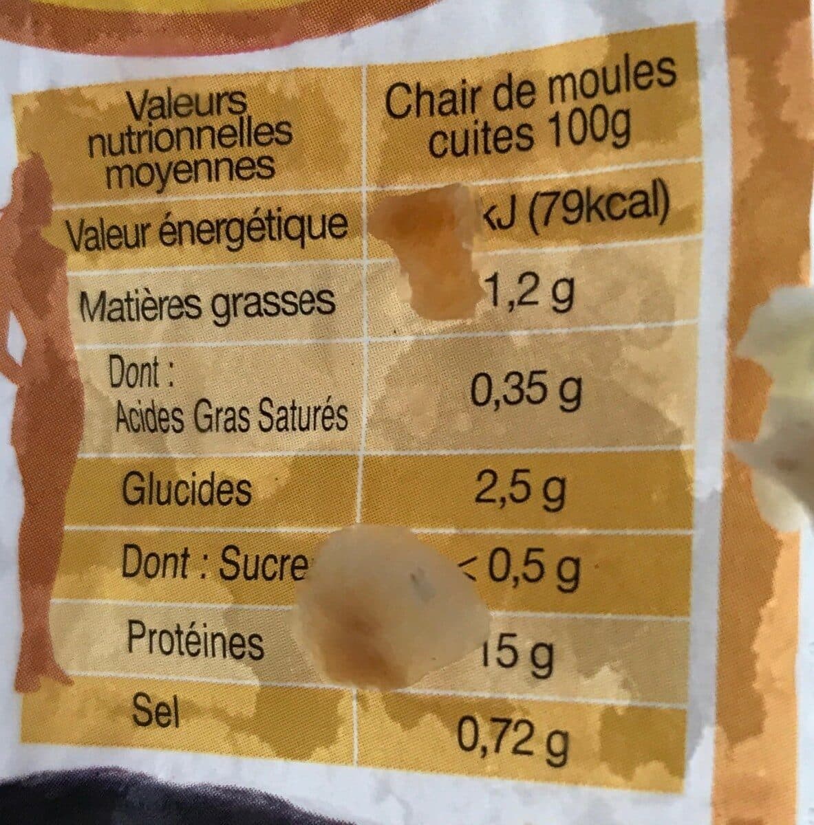 Bleu Soleil Moules de Corde vivantes, nettoyées et prêtes à cuire packshot