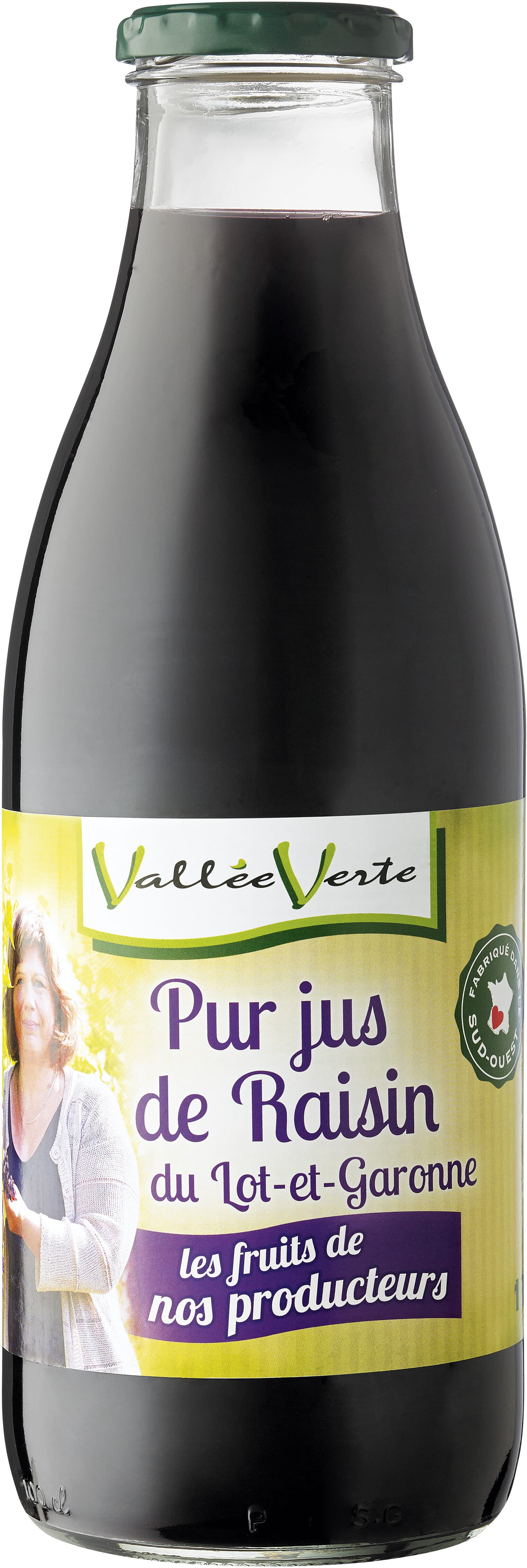 Vallée Verte Pur jus de Raisin du Lot-et-Garonne packshot