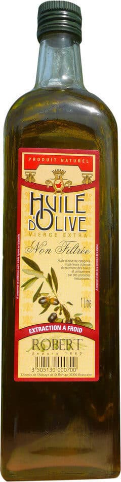Robert Huile d'olive "non filtrée" packshot