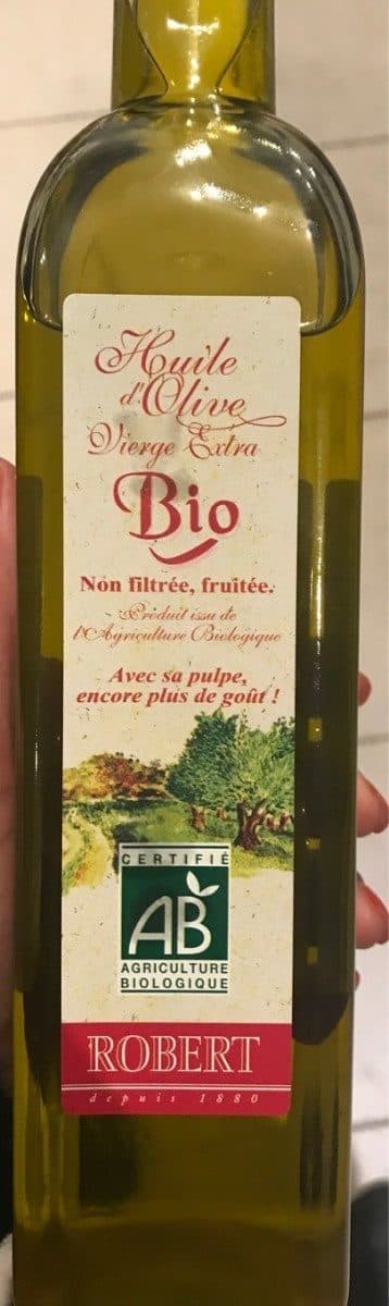 Robert Huile d'olive vierge extra bio non filtrée, fruitee packshot