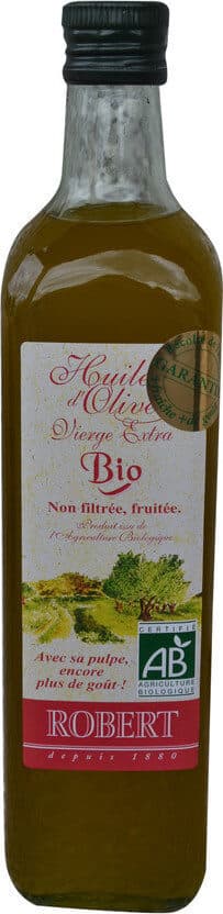 Robert Huile d'olive non filtrée packshot