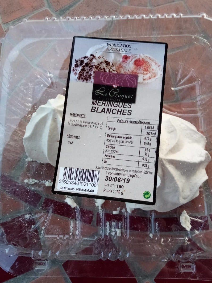 Le Croquet Gourmet Meringues Blanches packshot