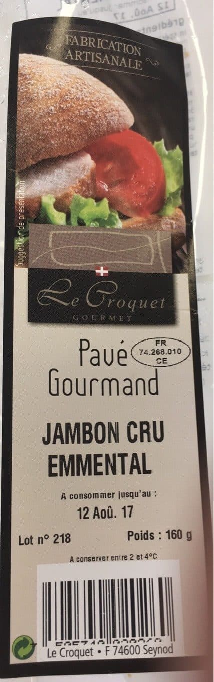 Le Croquet Jambon cru emmental packshot
