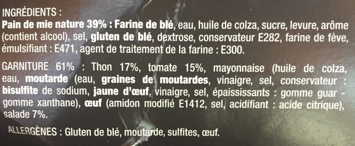 Open Food Facts Club thon crudités packshot