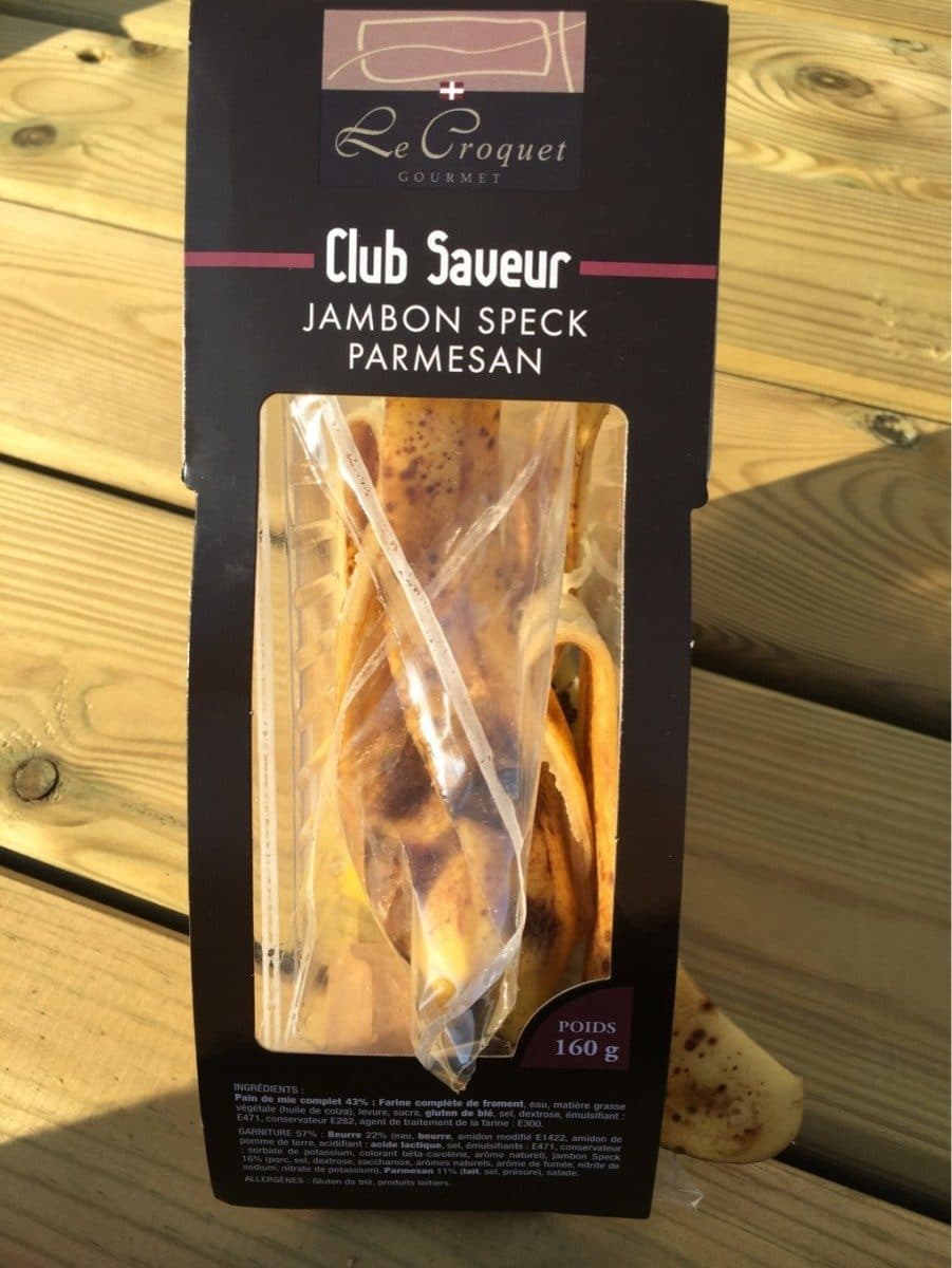 Le Croquet Sandwich Club Saveur Jambon Speck Parmesan packshot