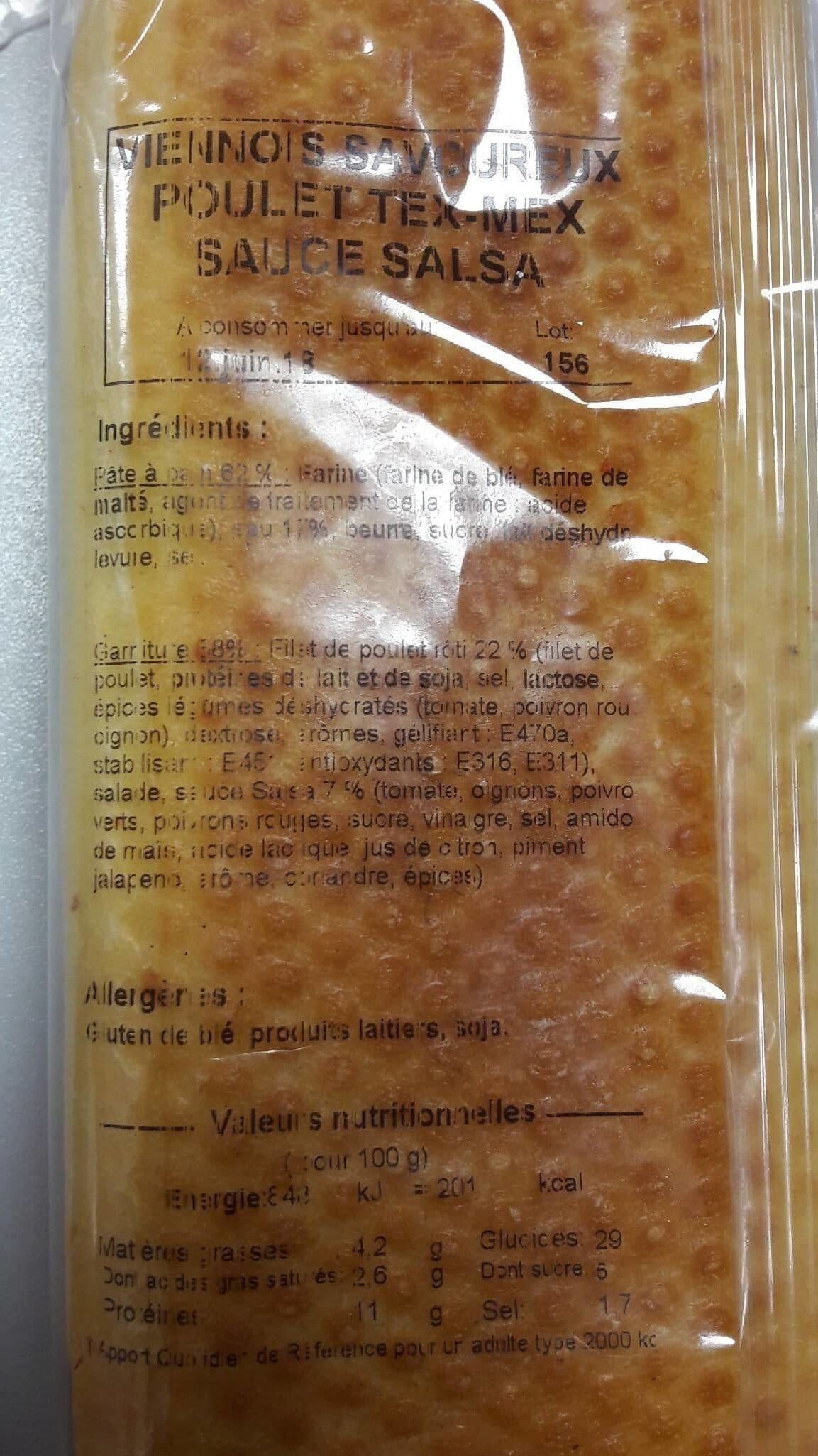 Open Food Facts Poulet tex mex sauce salsa packshot