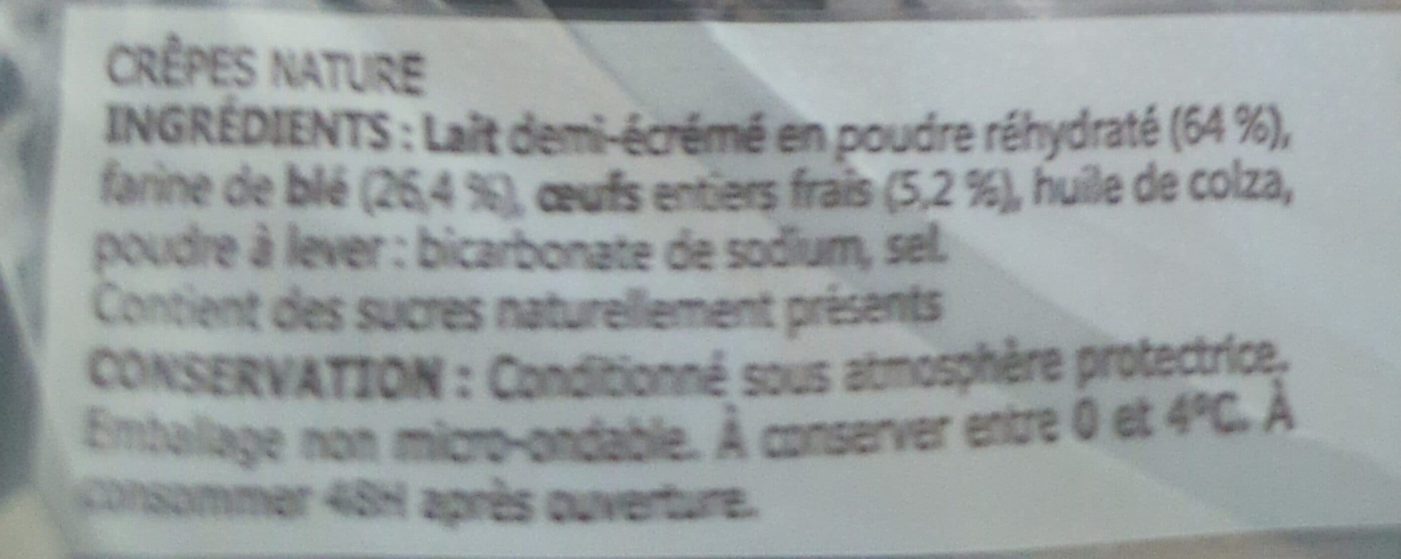 Dessaint Crêpes Natures sans sucre ajouté x8 packshot