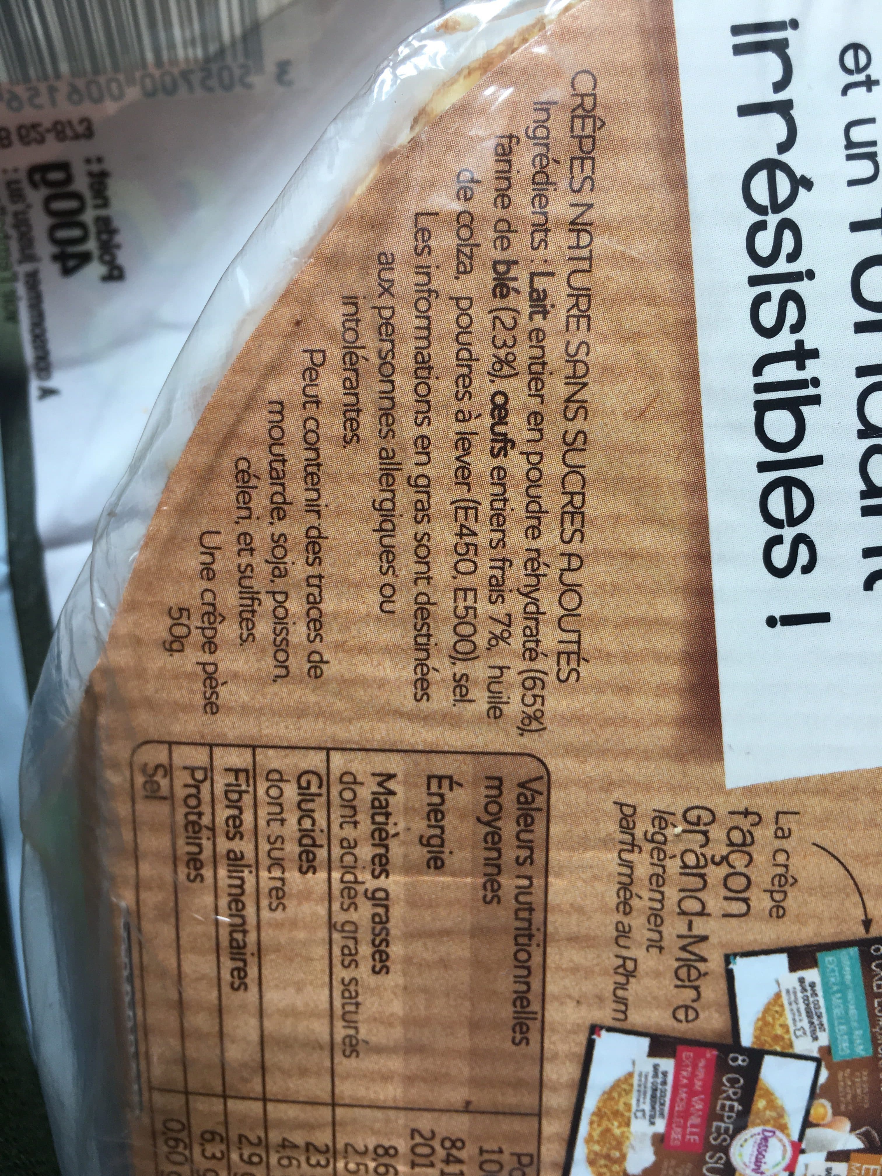 Dessaint Traiteur Dessaint crepe nature x8 packshot