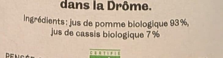 Ferme Bio Margerie Le jus artisanal de Pomme Casis packshot
