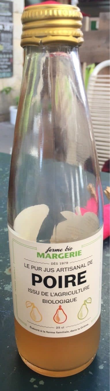 Ferme Bio Margerie Le pur jus artisanal de poire bio packshot