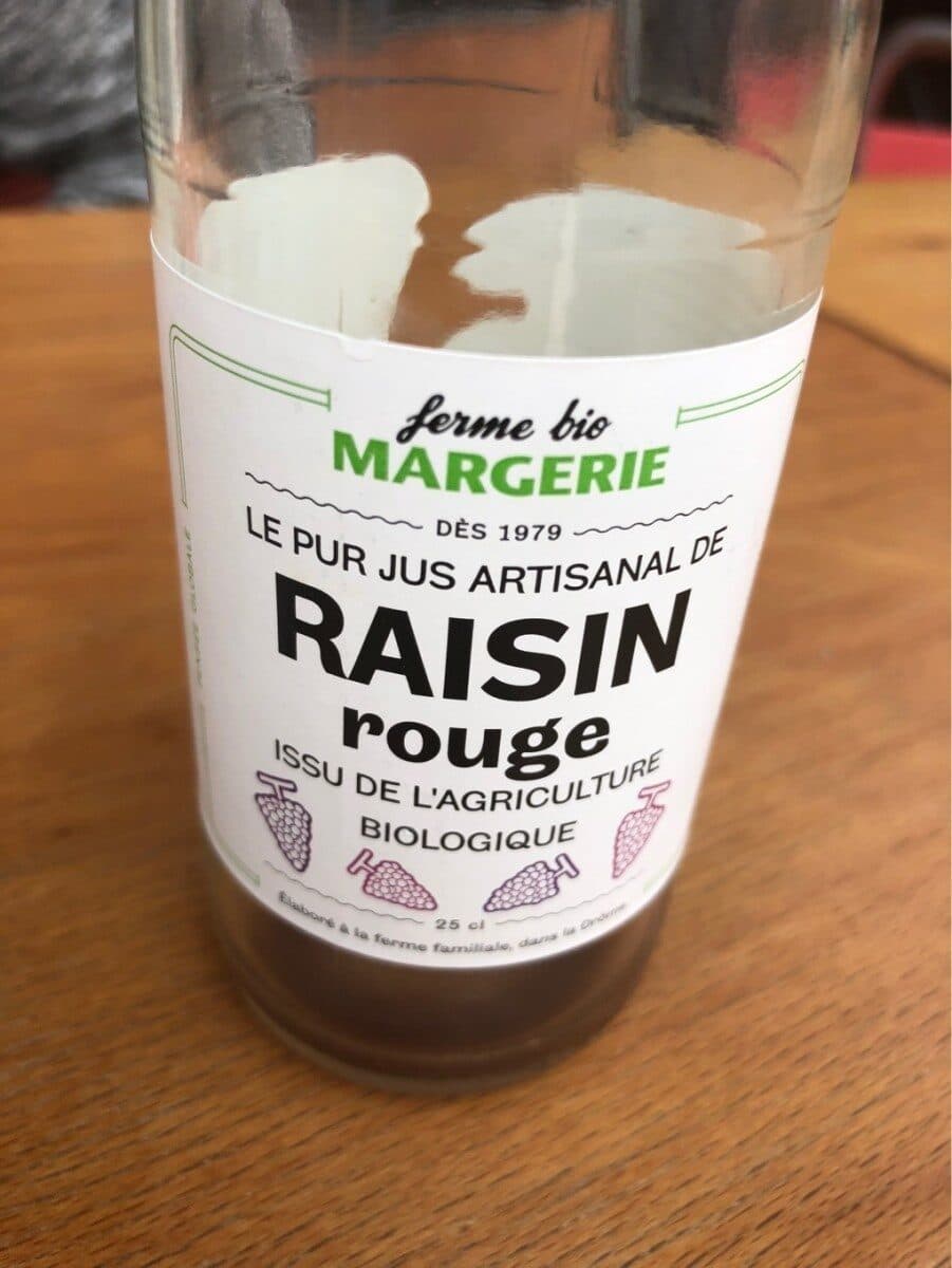 Ferme Bio Margerie Pur jus artisanal de raisin rouge packshot