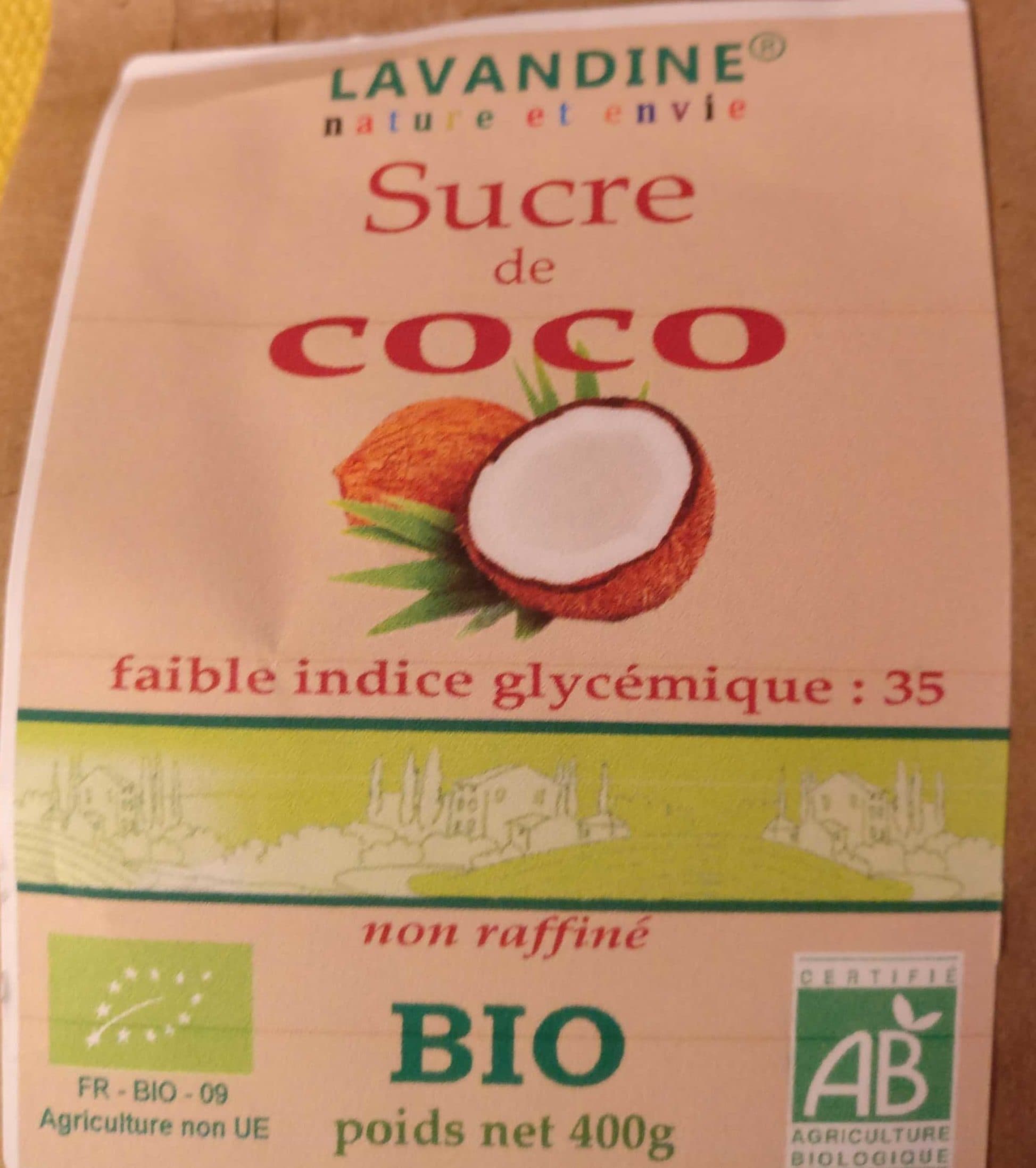 Lavandine Sucre de noix de coco bio packshot