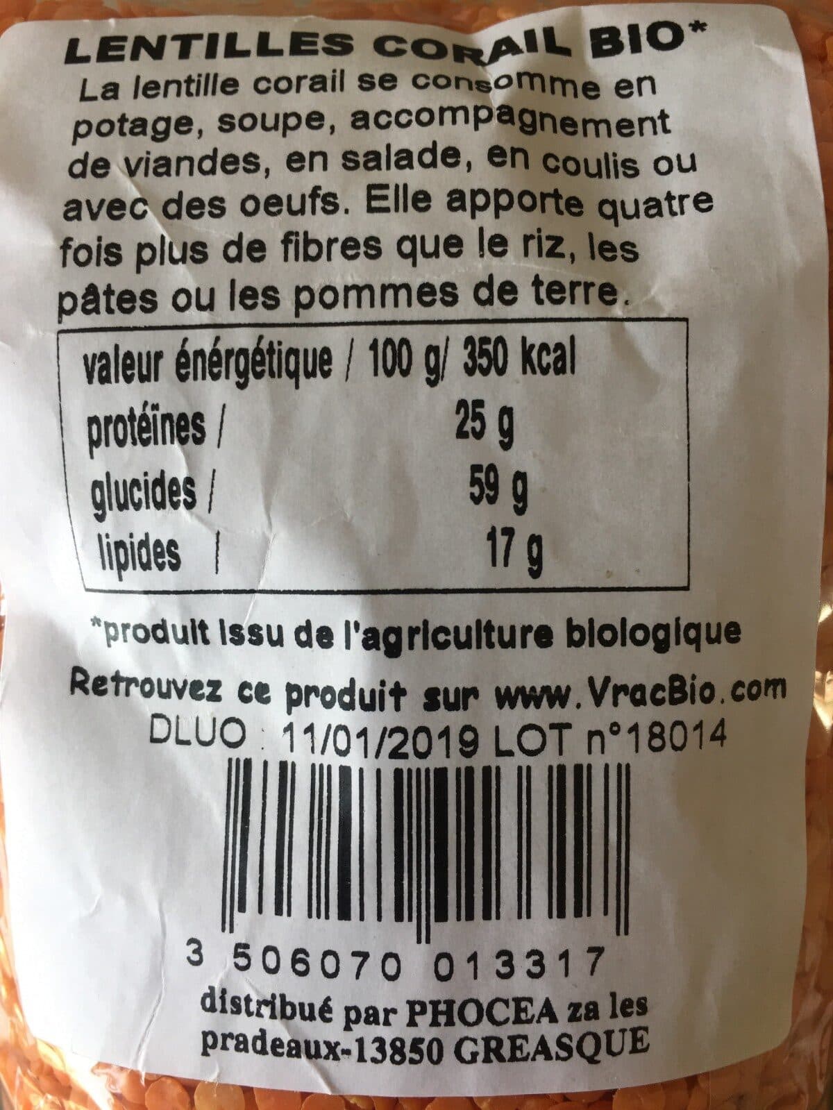 Stanley Lentilles corail packshot