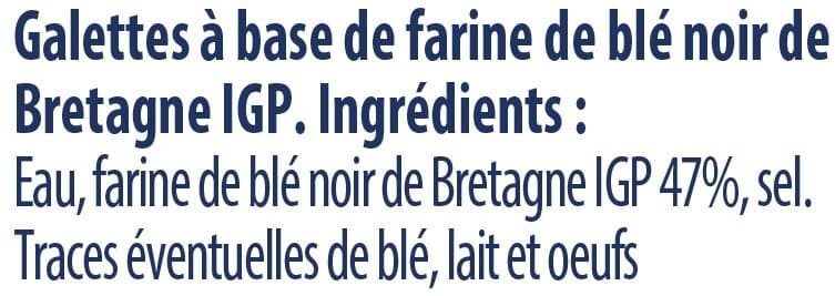 Régalette 6 galettes farine de blé noir de bretagne IGP packshot