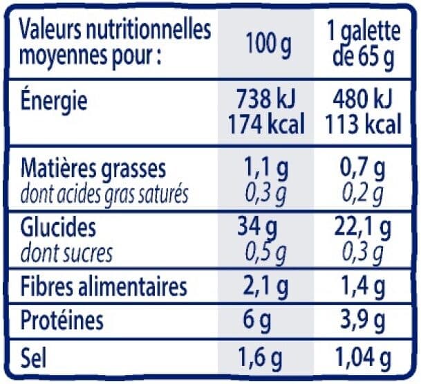 Régalette Galettes BIO au sarrasin packshot