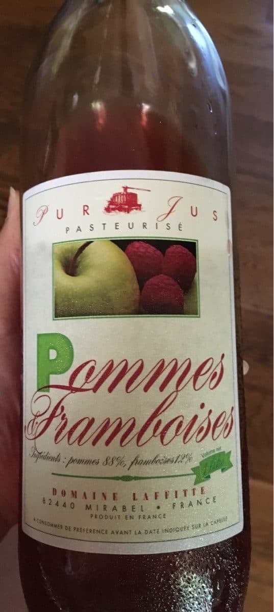 Open Food Facts Pur Jus Pommes Framboises packshot