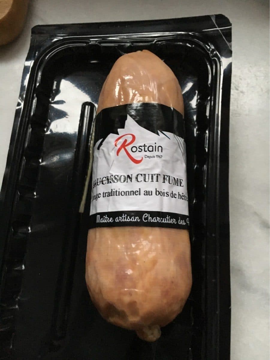Open Food Facts Saucisson cuit fumé bio packshot