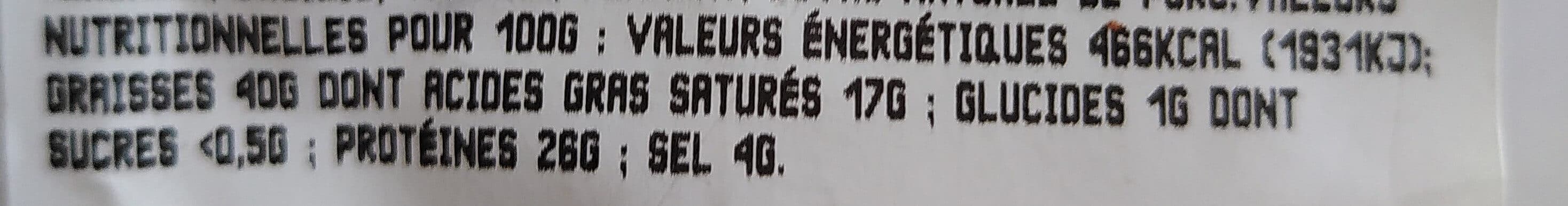 Rostain Spécialité de Saucisson sec Bio packshot