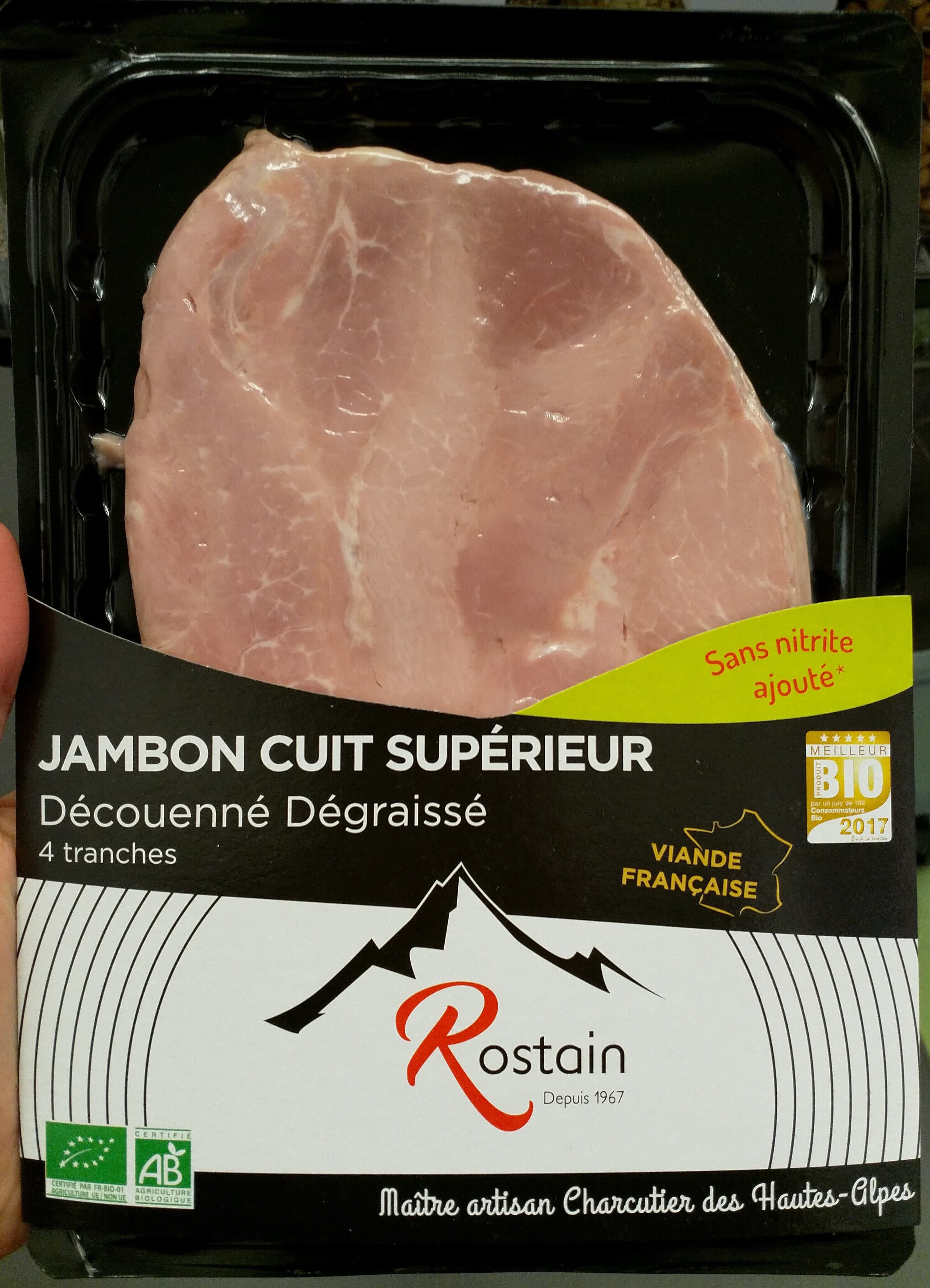 Rostain Jambon cuit supérieur packshot