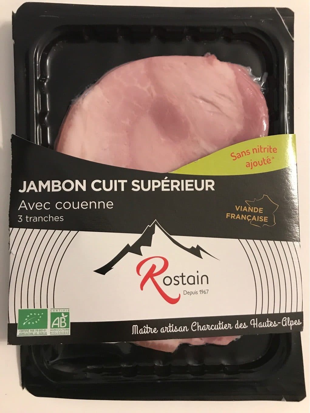 Rostain Jambon cuit superieur avec couenne packshot