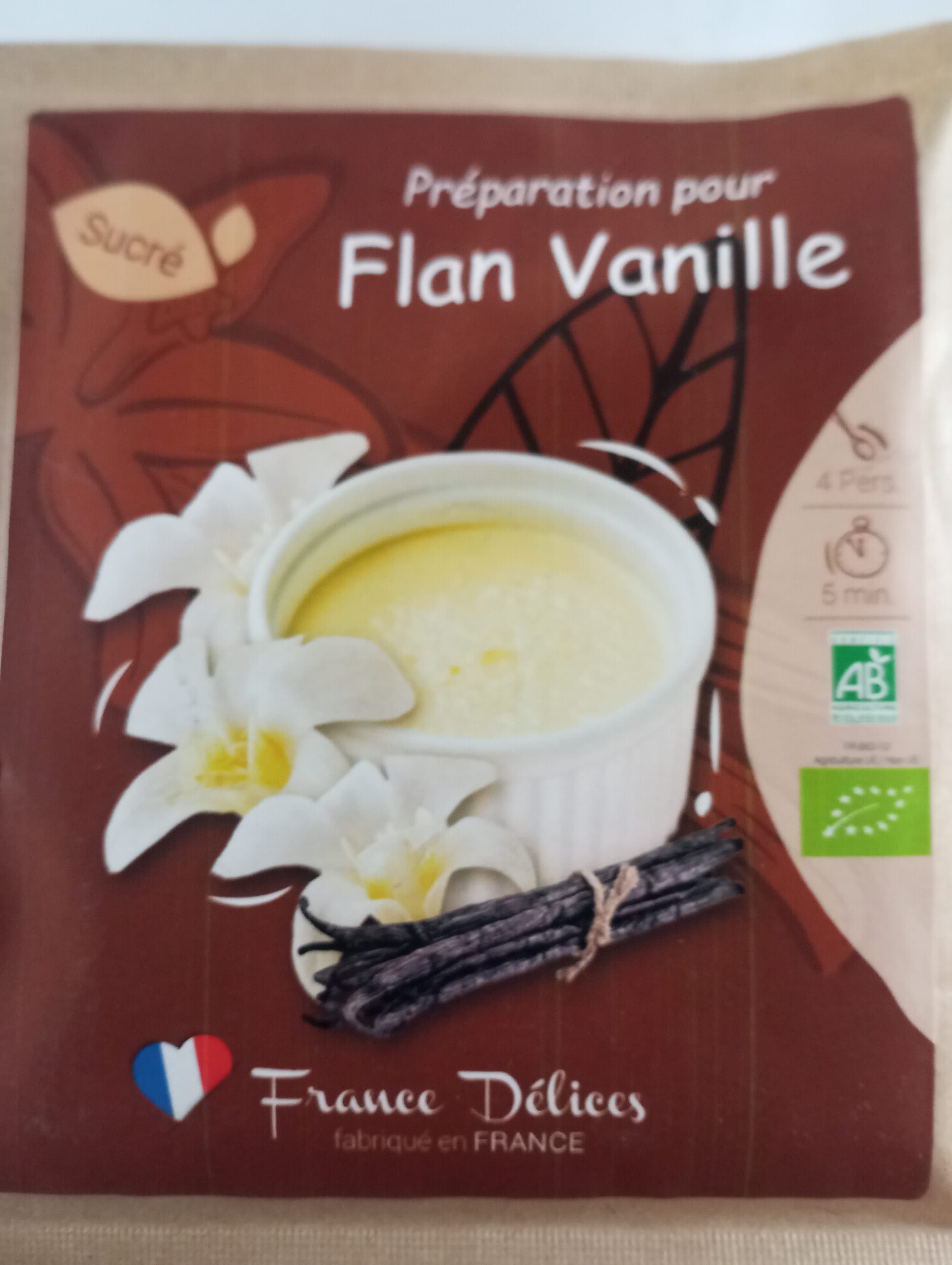 France delices Preparation pour flan vanille sucré packshot