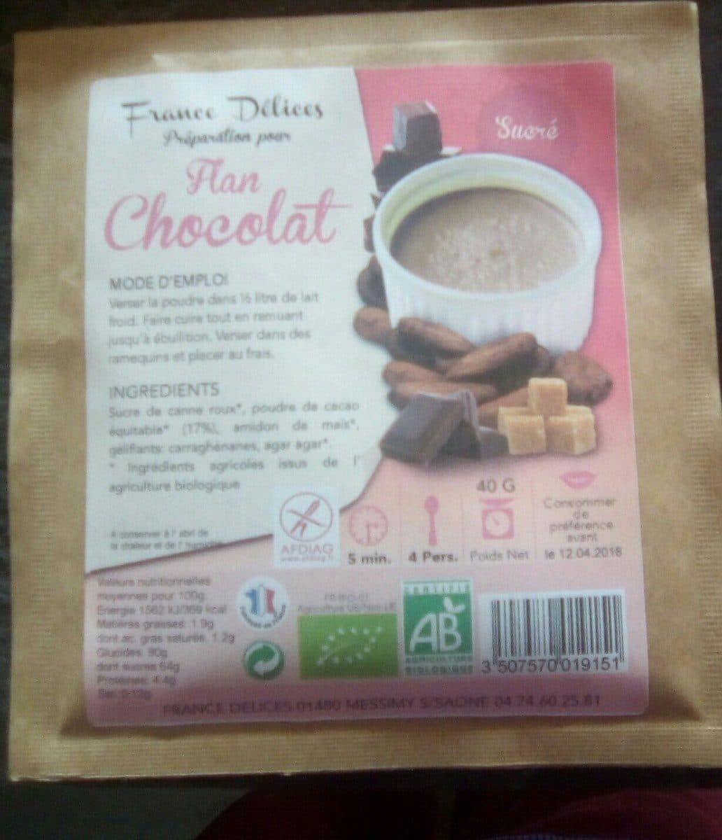France Délices Flan Chocolat packshot