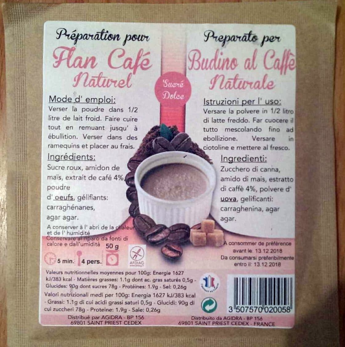 Sans marque Flan Café Naturel packshot