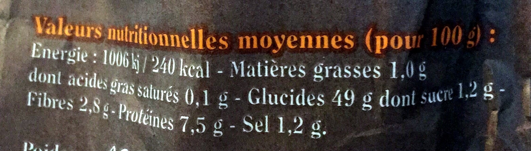 Les pains fleur d'or Pain Andalou packshot